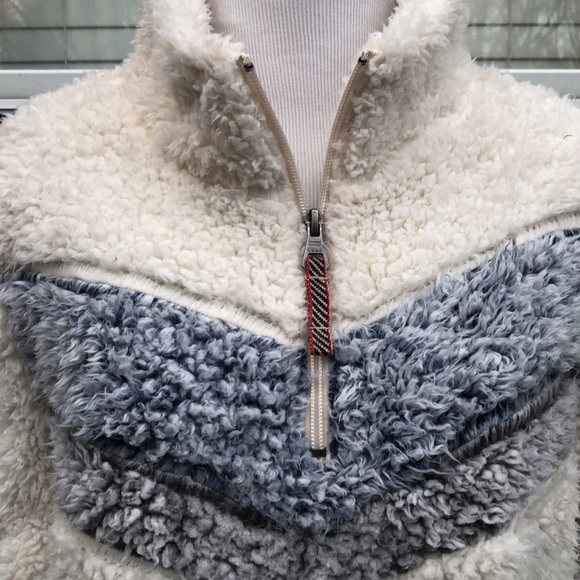 Weatherproof 1/4 Zip Fuzzy Pullover Jacket Top size Medium - Picture 5 of 14